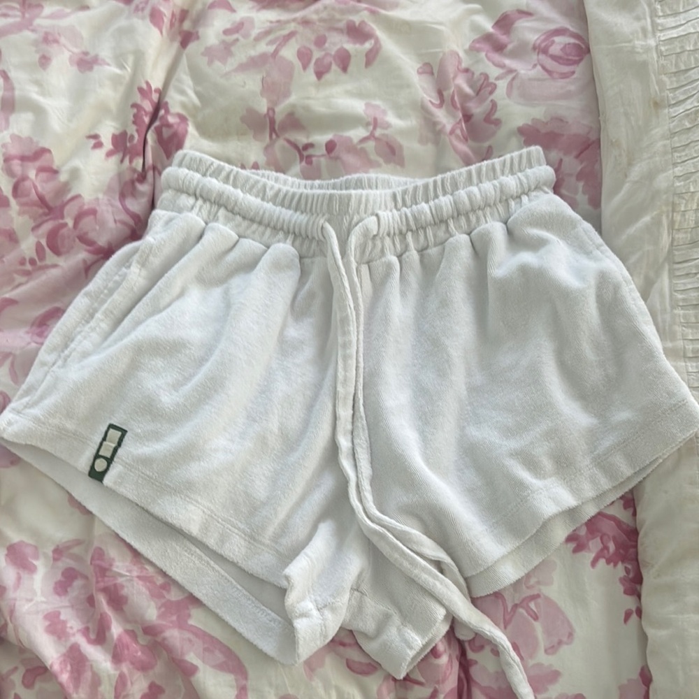 Daily Drills White Terry Cloth Shorts XS/S